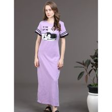 Slumber Jill Snooze Style Comfort Dress Lavender