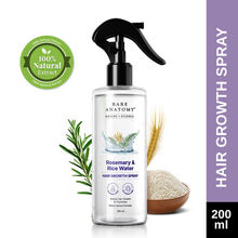 Bare Anatomy Rosemary Water Spray for Hair Growth with Rice water, 100% Natural Extract