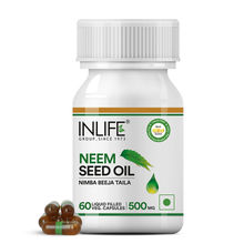 Inlife Neem Seed Oil Supplement- 500mg (60 Veg. Capsules)