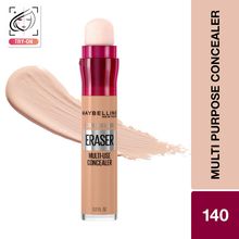 Maybelline New York Instant Age Rewind Eraser Concealer, Conceal, Contour, Highlight 140 Honey