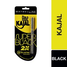 Maybelline New York Colossal Kajal Super Black, 2X Darker & 2X Colossal, Matte Finish Kajal