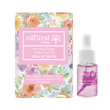 Natural Vibes Anti Ageing Nirvana Flower Night Face Oil - Elixir Of ‘You’th With Vitamin A, C & E