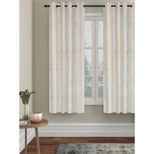 HOSTA HOMES Abstract Polyester Cream Window Curtain