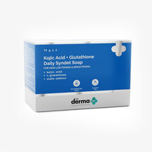 The Derma Co Kojic Acid+Glutathione Daily Syndet Brightening Soap With Kojic Acid,L-Glutathione & Alpha-Arbutin