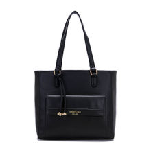 Kenneth Cole Womens Tote Bag with Zip - Black