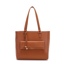 Kenneth Cole Womens Tote Bag with Zip - Tan