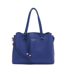Kenneth Cole Womens Hand Bag with Zip - Navy Blue