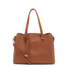 Kenneth Cole Womens Hand Bag with Zip - Tan
