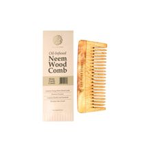 The Pure Story Oil Infused Neem Wood Wide Tooth Comb