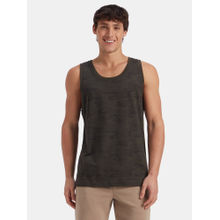 Jockey AM67 Olive Men Cotton Blend Printed Tank Top
