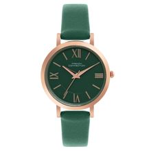 French Connection Green Analog Round Dial Watch for Women FCN00037A