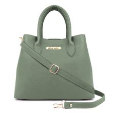 Legal Bribe Stylish Solid Handbag Bag Green