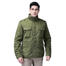 WOODLAND Men Green Bomber Jacket
