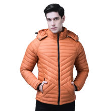 WOODLAND Men Orange Puffer Jacket