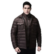 WOODS Men Brown Solid Puffer Jacket