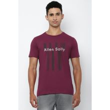 Allen Solly Men Purple T-shirt