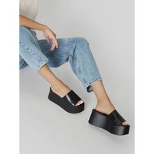Shoetopia Women Black Solid-plain Heels