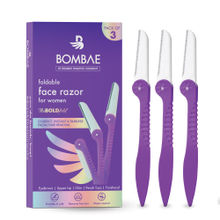 Bombae Foldable Hair Removal Razor For Women For Instant Glowing Skin - Pack Of 3