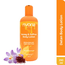 Rivona Naturals Honey And Saffron Brightening Body Lotion With Niacinamide For Dry Skin