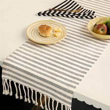Ellementry Classic Stripes 100% Cotton Table Runner