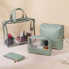 Nestasia Set of 4 Green Multi-Utility Organiser Pouches for Men & Women