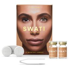 Swati Cosmetics Coloured Contact Lenses Sandstone 6 months Power -5.25