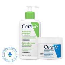 CeraVe Facewash & Moisturizer Combo with Ceramides - Daily Skincare Routine for Normal To Dry Skin