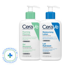 CeraVe Facewash & Moisturizing Lotion Combo with Ceramides- Skincare Routine for Normal to Oily Skin