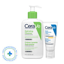 CeraVe Hydrating Facewash & AM Moisturizing Lotion with SPF 30 Combo - Morning Regime