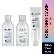 Redken Damaged Hair Combo - Acidic Bonding Concentrate Shampoo, Conditioner & Leave-In Treatment