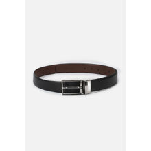 Peter England Men Black Solid Reversible Genuine Leather Belt