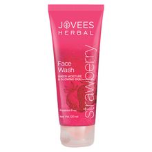 Jovees Herbal Strawberry Face Wash With Strawberry Extracts For Hydrating & Glowing Skin - 120 ml
