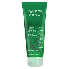 Jovees Herbal Neem Face Wash For Acne And Pimple Care Bright, Clear And Glowing Skin - 120 ml