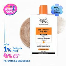 Chemist At Play Exfoliating Body Wash with 4% Lactic Acid & Salicylic Acid, Prevents Body Acne