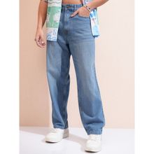 HIGHLANDER Men Light Blue Straight Fit Jeans