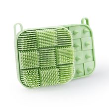 Getmecraft Green Bath Scrubber And Shampoo Brush, Body Scrubber And scalp Massager