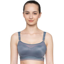 Triumph Triaction Control Lite wired Padded High Bounce Control Sports Bra - Grey