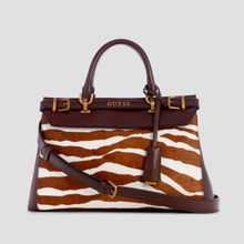 Guess Animal Sestri Luxury Satchel Bag with Detachable Strap