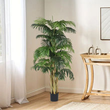 Home Bloom Decoration Artificial Arick Plam Plants for Indoor & Outdoor with Pot