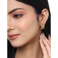 Mitali Jain Mesh Hoops(Geometric Mesh Huggies)