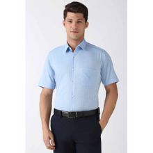 Peter England Men Blue Regular Fit Formal Shirt
