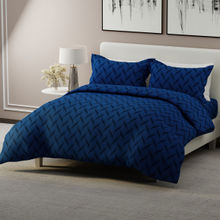 Boutique Living Radiance Queensberry 800 TC Cotton Blend Blue King Bedsheet with 2 Pillow Covers