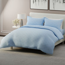 Boutique Living Radiance Queensberry 800 TC Cotton Blend Blue King Bedsheet with 2 Pillow Covers