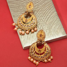 Zaveri Pearls Gold Tone Austrian Diamonds & Pearls Dangle & Drops Earring - ZPFK7337