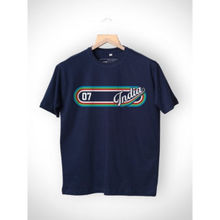 A47 Navy Blue India Retro T-Shirt - Unisex