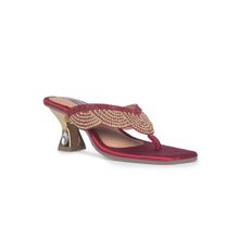 Red Label Women Slip On Red Heels