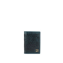 Da Milano Genuine Leather Blue Card Case