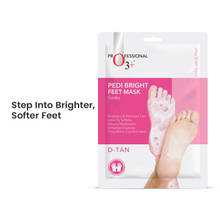 O3+ Professional Pedi Bright Feet Mask Socks - Foot Care Mask for Detan and Deep Moisturisation