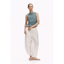 H&M Women Turquoise Mama Smocked Nursing Top