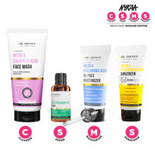 Dr. Sheth's Haldi, HA & Niacinamide Glow Routine: Plump, Brighten, Hydrate, & Clear Skin